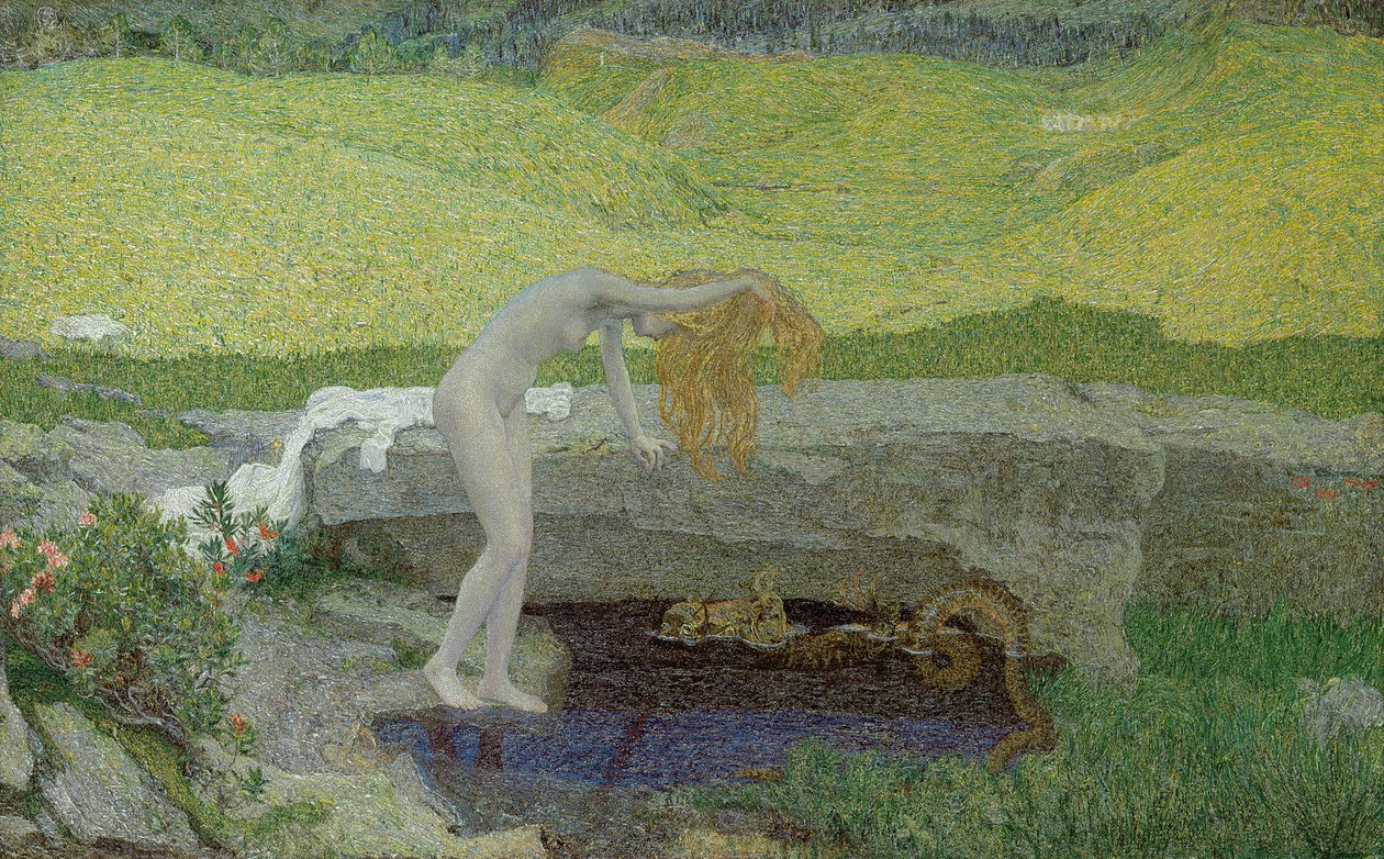 Próżność Źródło zła autorstwa Giovanni Segantini