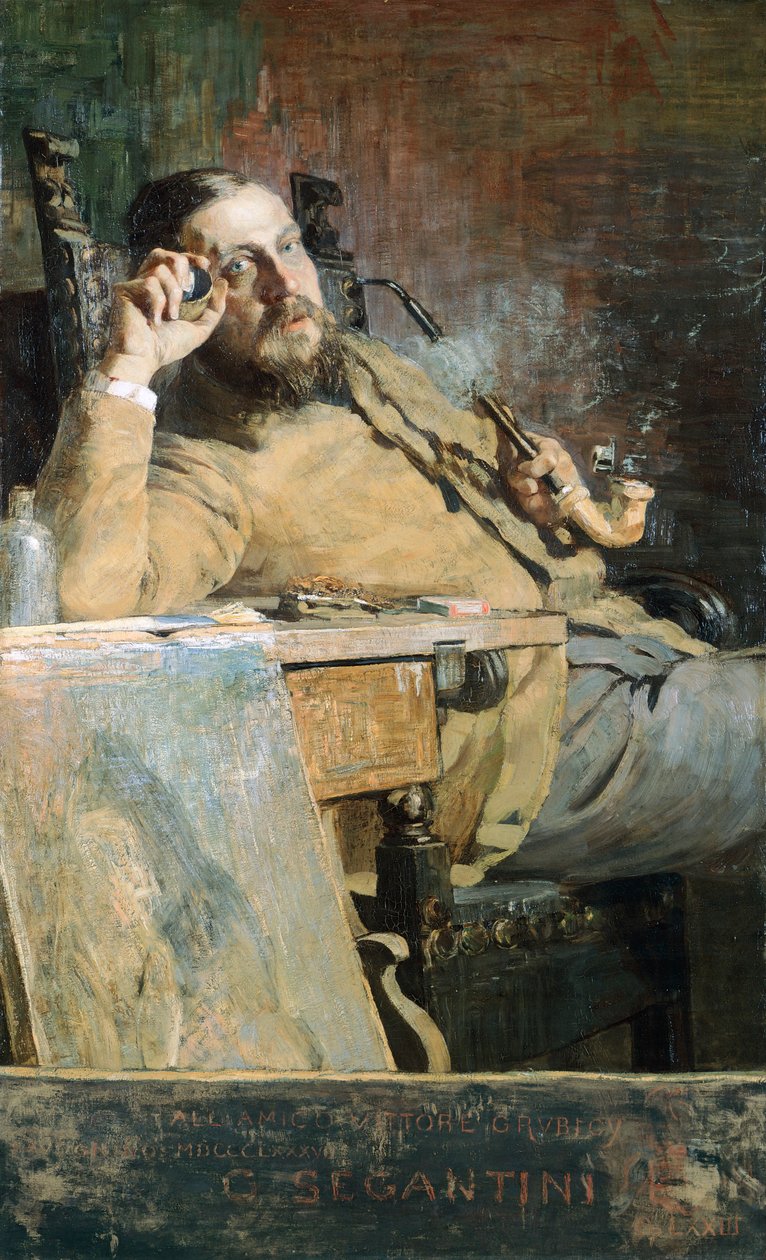 Vittorio Grubicy de Dragon, Giovanni Segantini autorstwa Giovanni Segantini