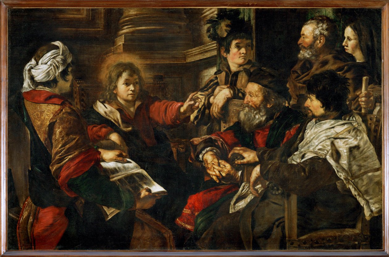 Jezus wśród lekarzy - Jezus wśród lekarzy ... autorstwa Giovanni Serodine