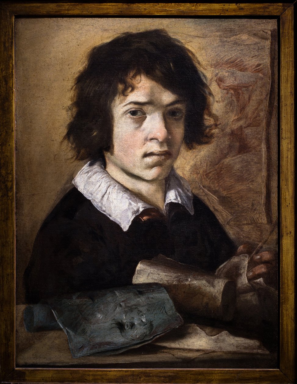 Portret młodego rysownika autorstwa Giovanni Serodine