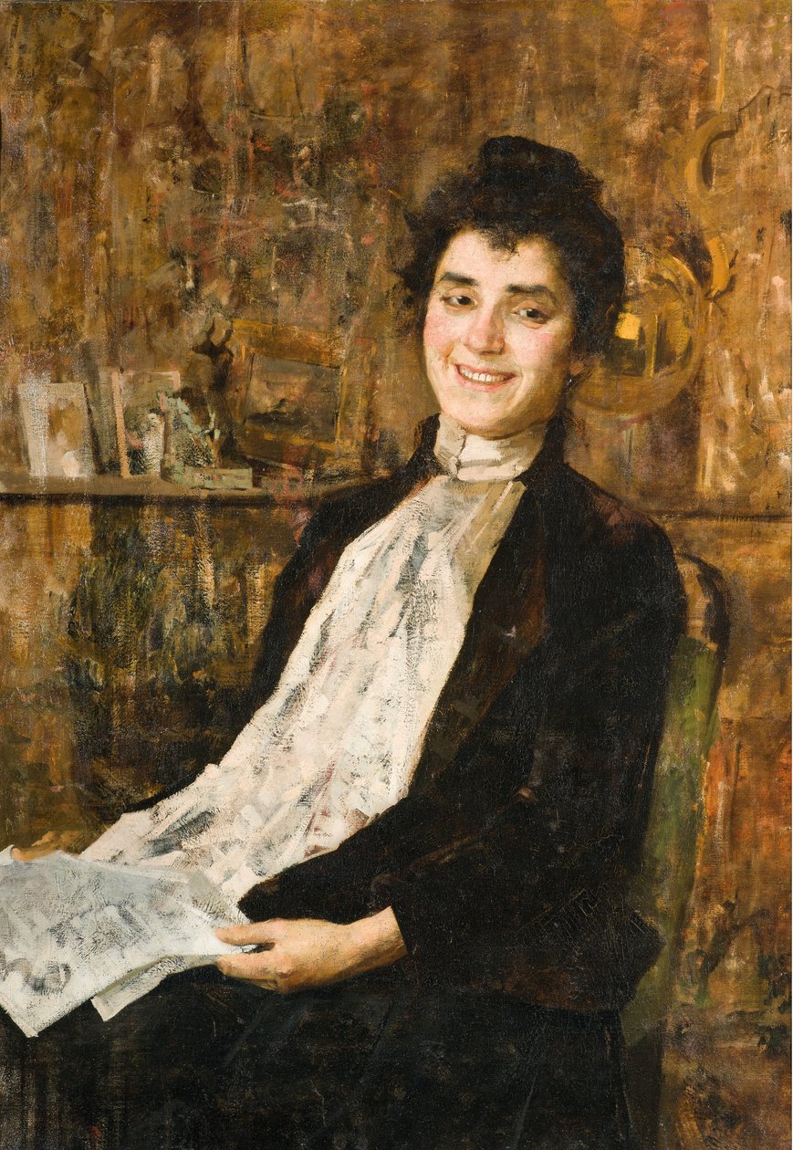 Portret jego żony Luisa autorstwa Giovanni Sottocornola