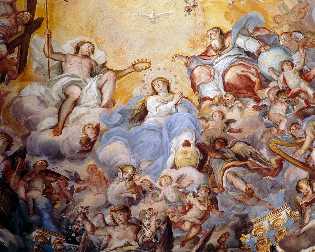 Koronacja Matki Boskiej, 1725 autorstwa Giovanni Tuccari