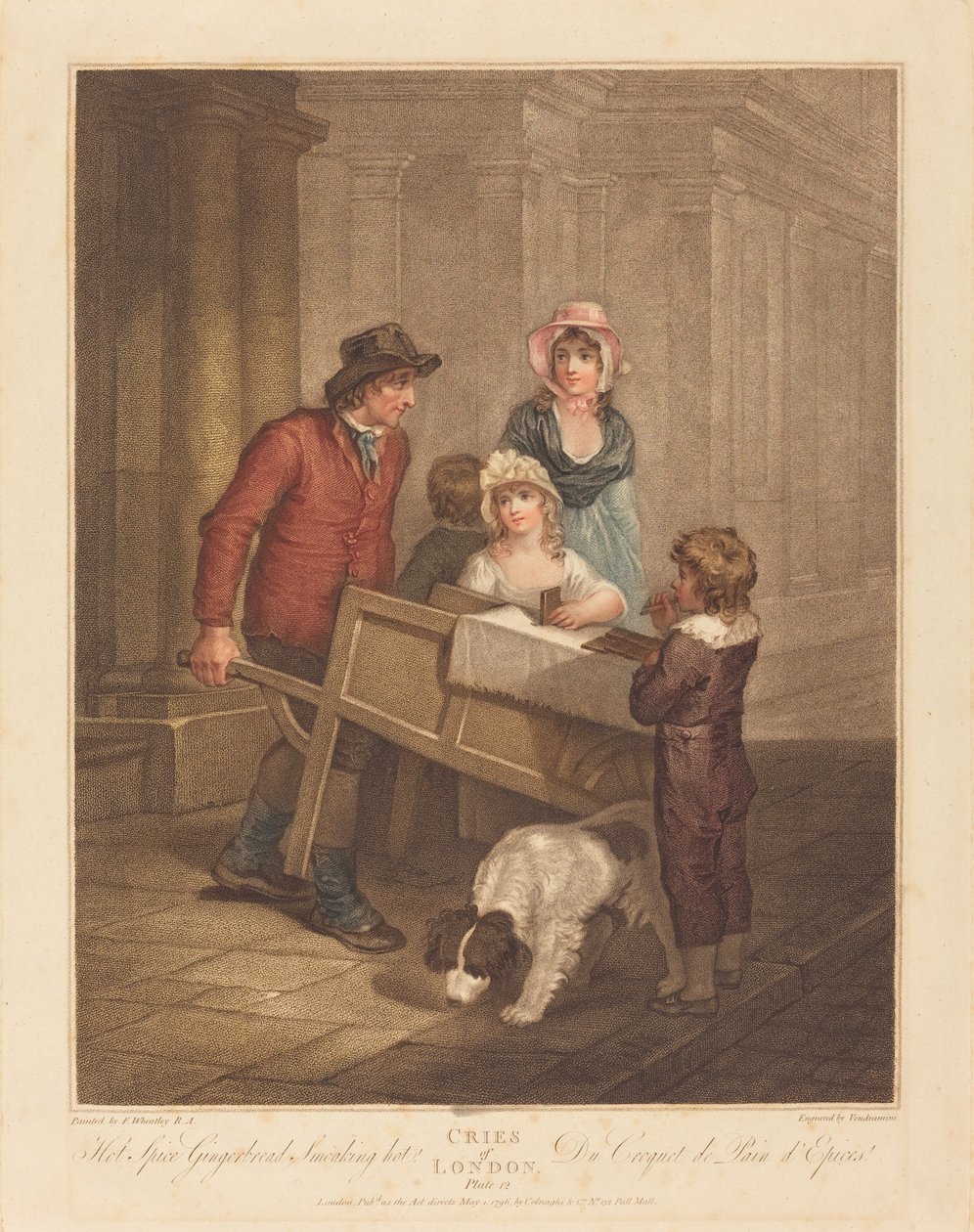 Ostra przyprawa Pieczywo imbirowe Gorące palenie autorstwa Giovanni Vendramini after Francis Wheatley