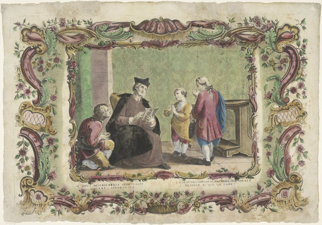 Nauczanie ignorantów II opus misericordiae spiritualis / La segunda obra de misericordia spiritualis (...) (tytuł przedmiotu) Duchowe dzieła miłosierdzia (tytuł serii) autorstwa Giovanni Volpato