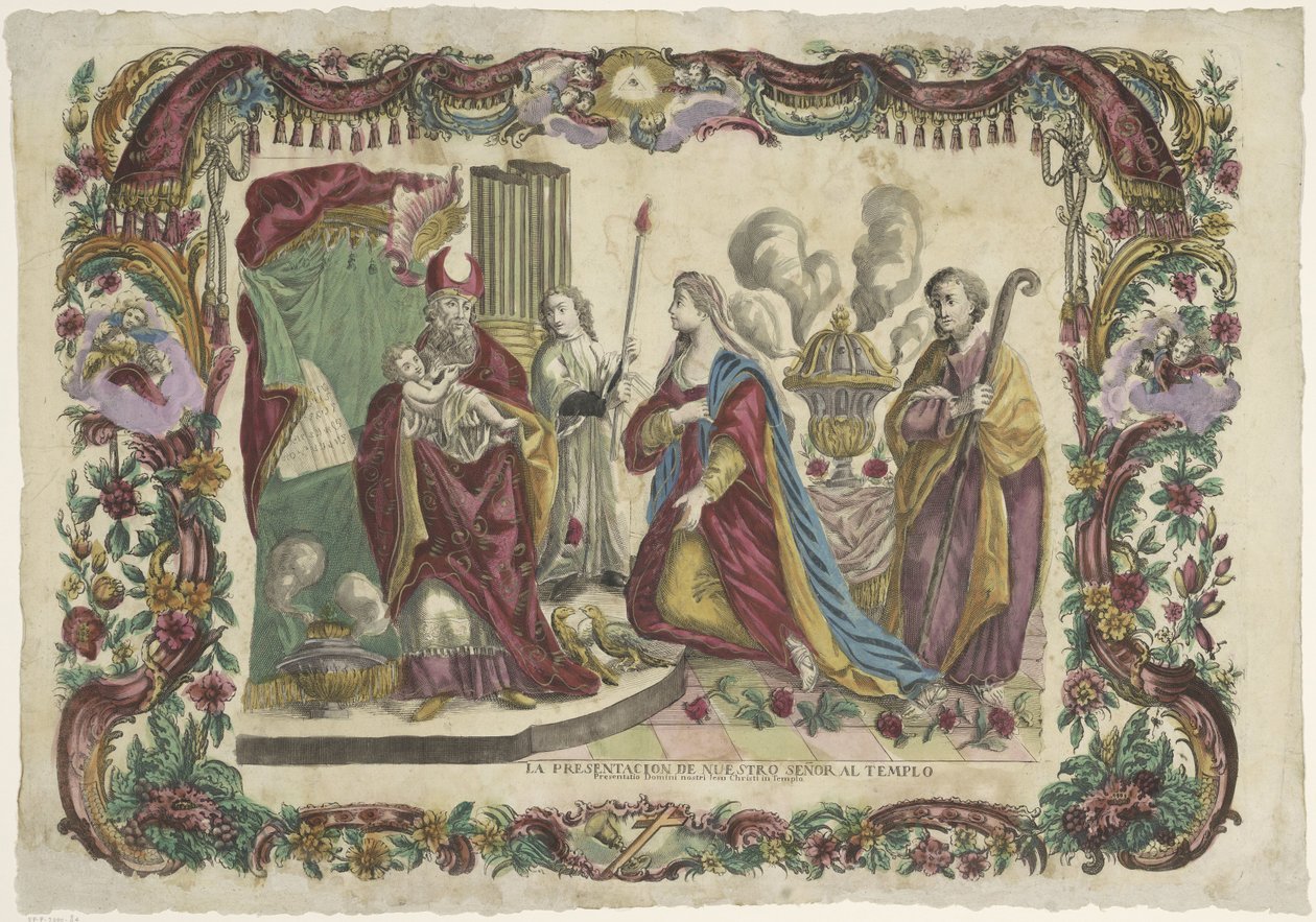 Prezentacja van Christus in de tempel Ofiarowanie naszego Pana do świątyni / Presentatio Domini nostri Jesu Christi in Templo (tytuł na obiekcie) autorstwa Giovanni Volpato