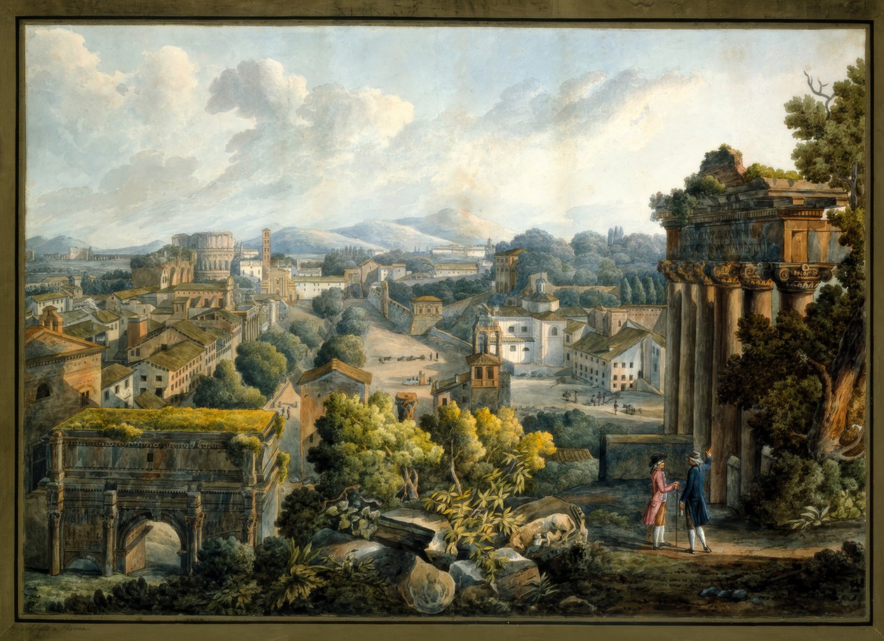 Widok na Forum Romanum autorstwa Giovanni Volpato
