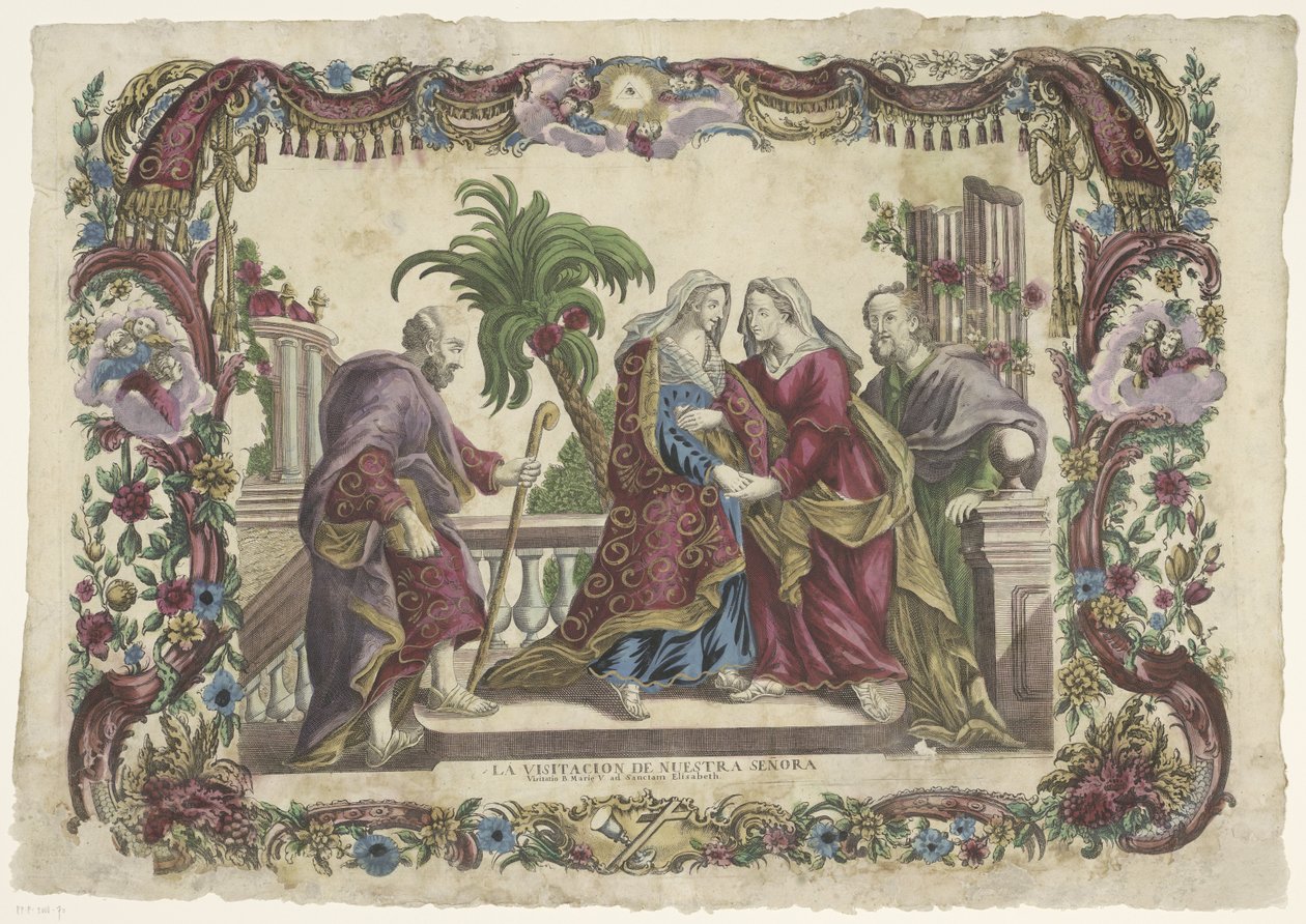 Wizytacja La visitacion de nuestra señora / Nawiedzenie B. Marie V. u św. Elżbiety (tytuł serii) autorstwa Giovanni Volpato