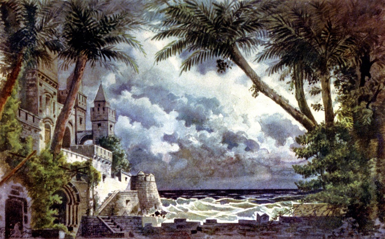 Otello, scenografia, ok. 1920-30 (ilustracja) autorstwa Giovanni Zuccarelli