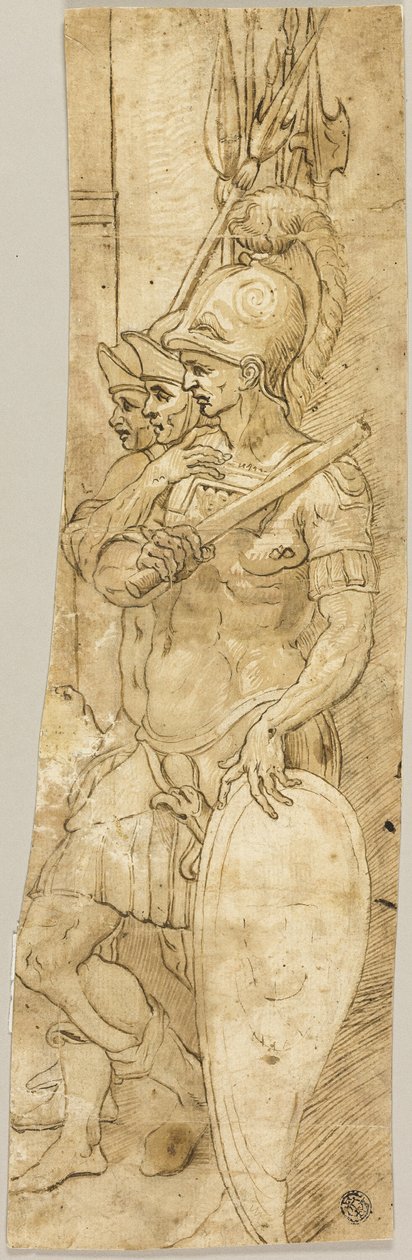 Trzech rzymskich żołnierzy autorstwa Giovanni da Bologna