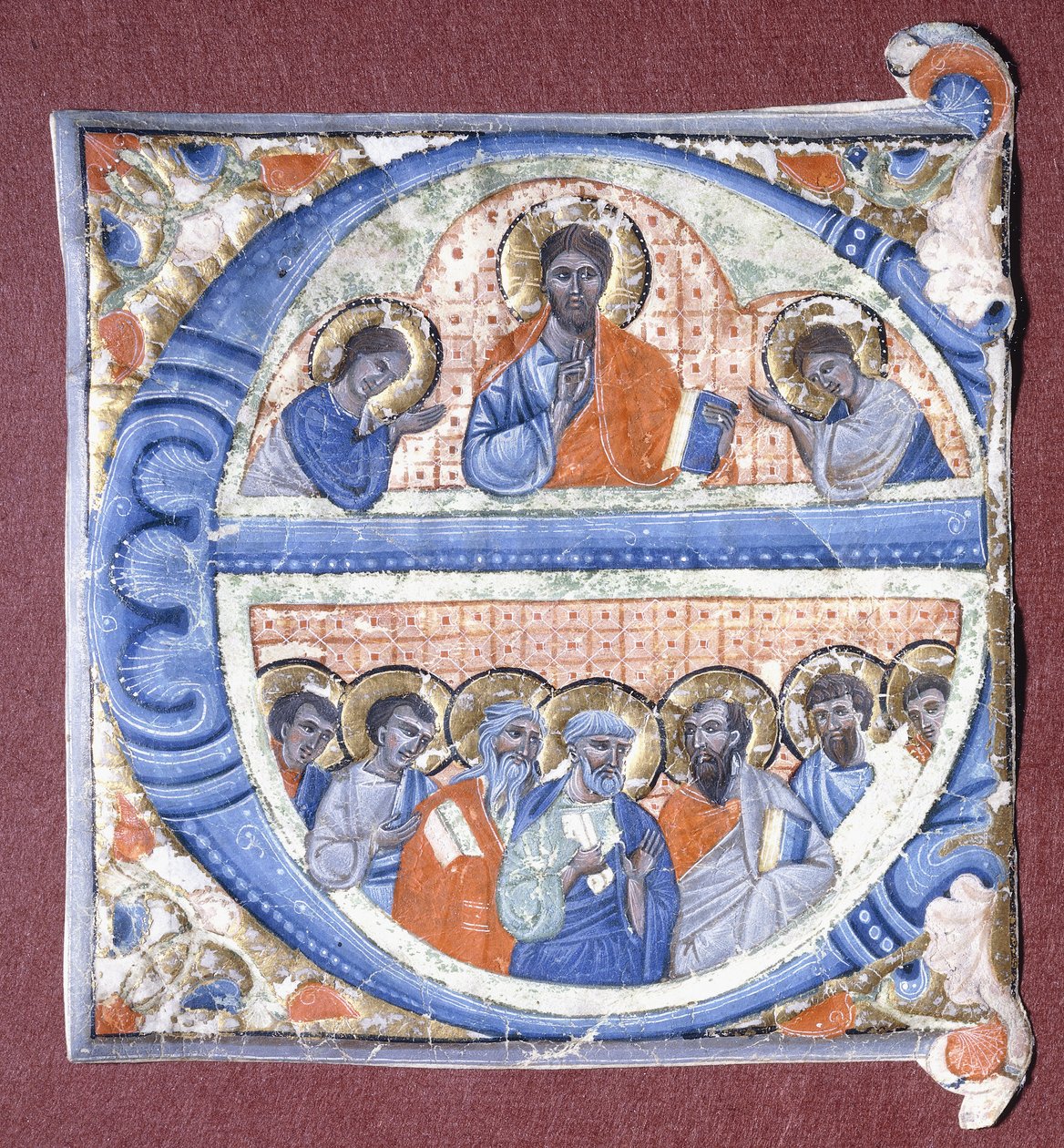 Chrystus błogosławiący apostołów, ok. 1260-1270 autorstwa Giovanni da Gaibana