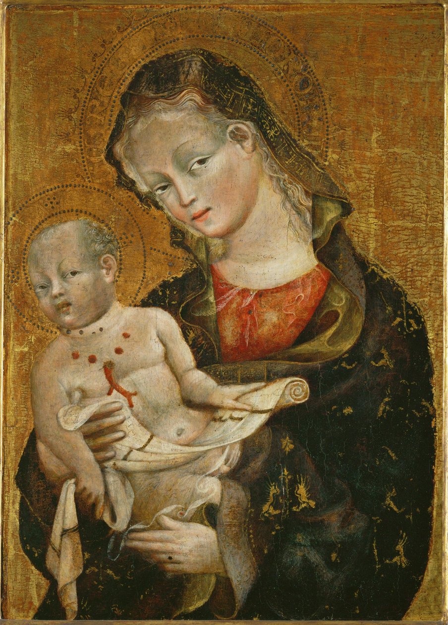 Dziewica z Dzieciątkiem - Madonna z Dzieciątkiem ... autorstwa Giovanni da Modena