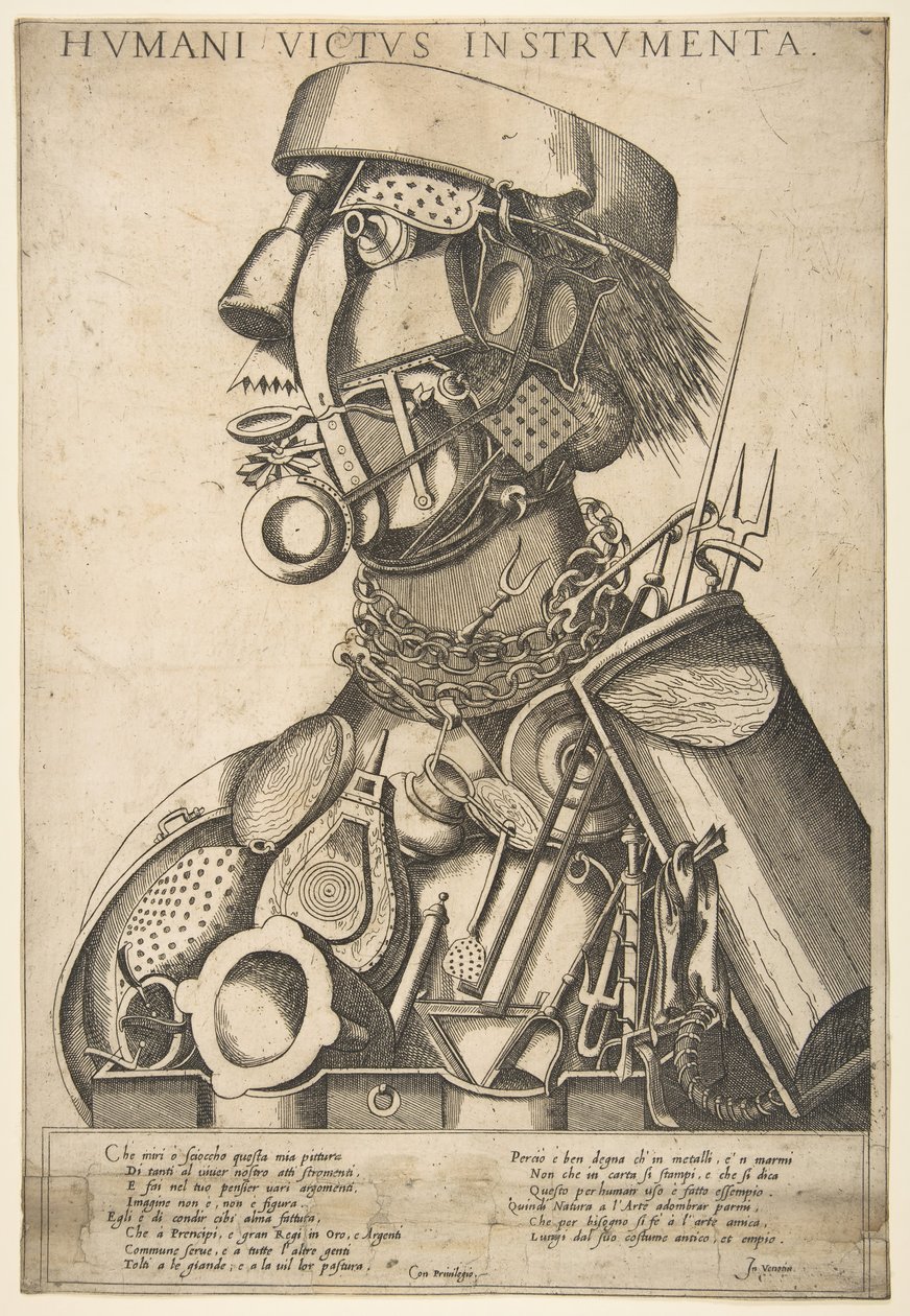 Instrumenty utrzymania człowieka Humani Victus Instrumenta: Gotowanie, po 1569 r. autorstwa Giovanni da Monte Cremasco