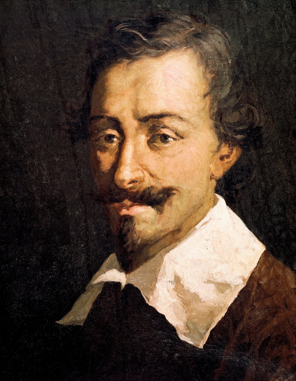 Portret belgijskiego kompozytora i teoretyka Johannesa Tinctorisa, detal autorstwa Giovanni da Udine (after)