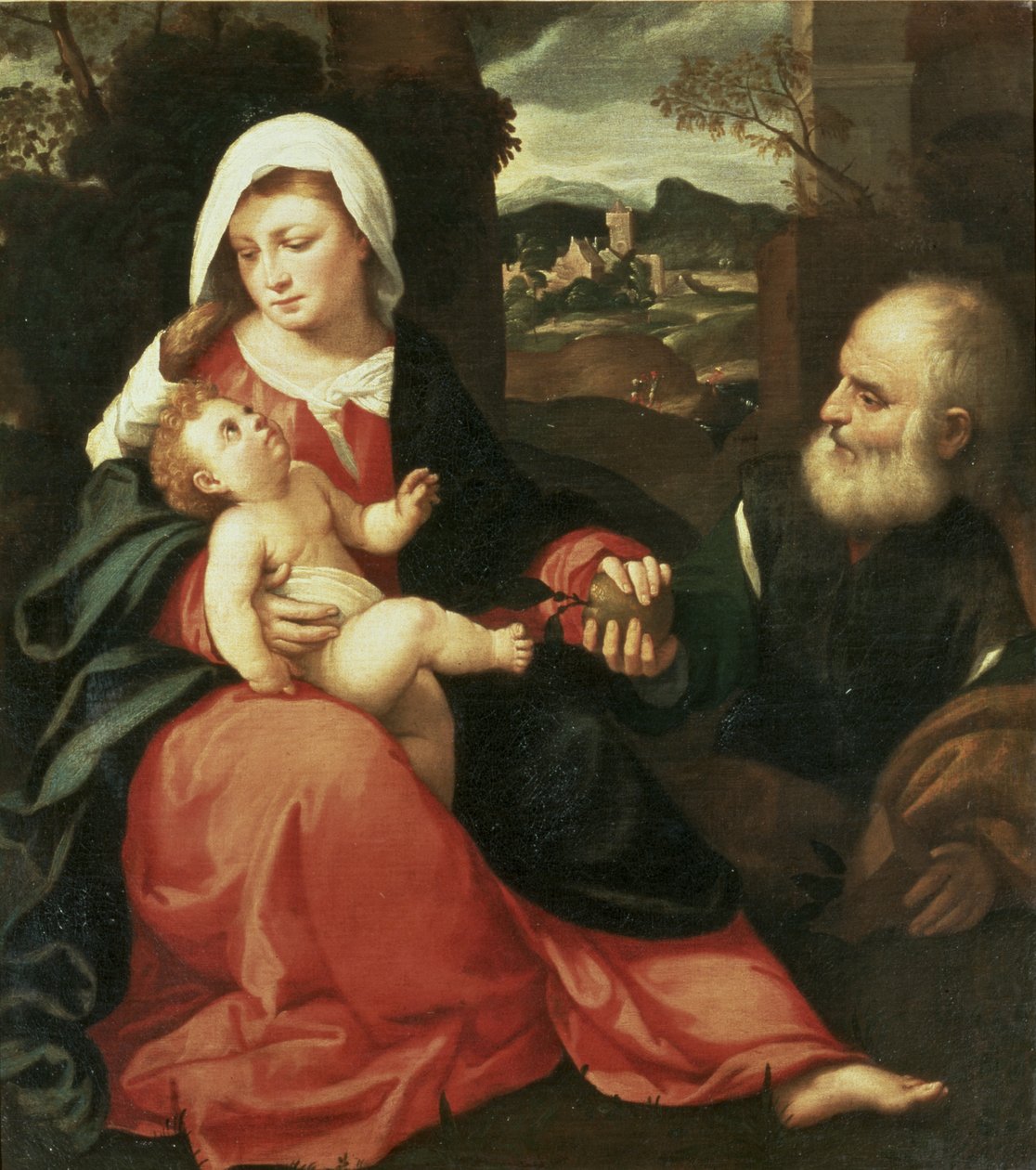 Święta Rodzina autorstwa Giovanni de Busi Cariani