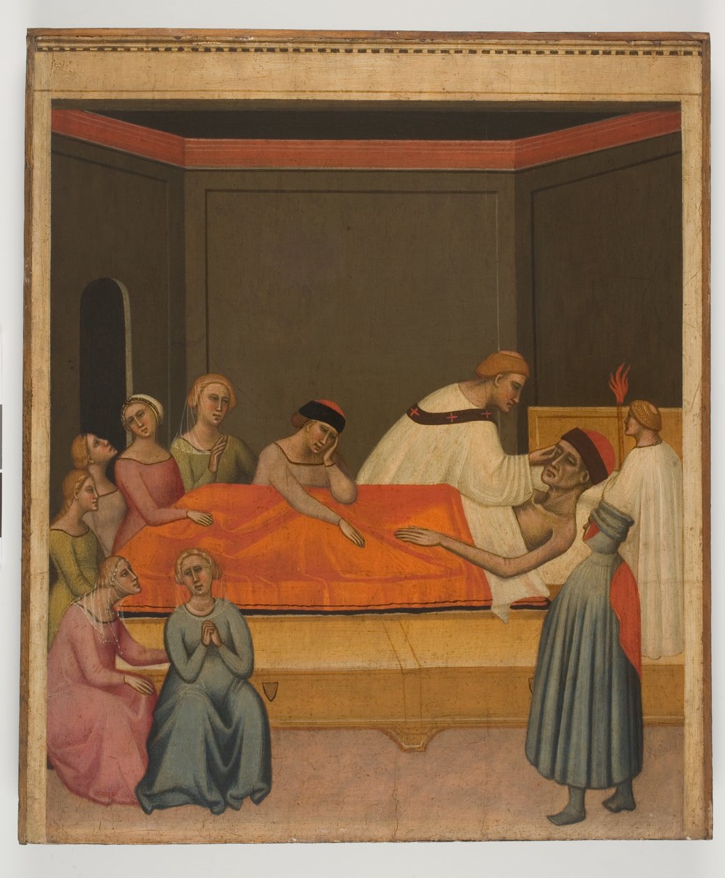 Ekstremalne namaszczenie, ok. 1360 r. (tempera na desce) autorstwa Giovanni del Biondo dal Casentino