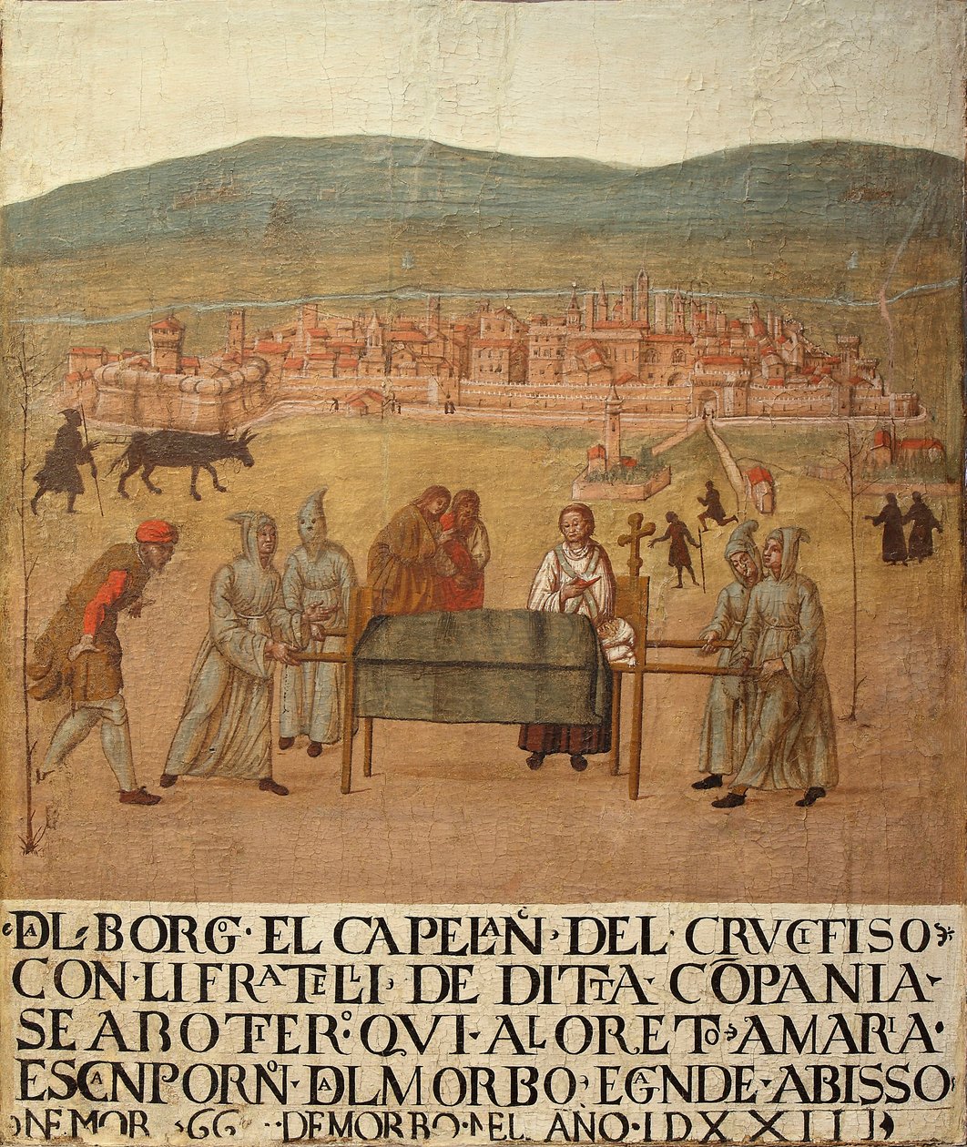 Pielgrzymka Compagnia del Crocifisso do Loreto, I poł. XVI w. autorstwa Giovanni del Leone