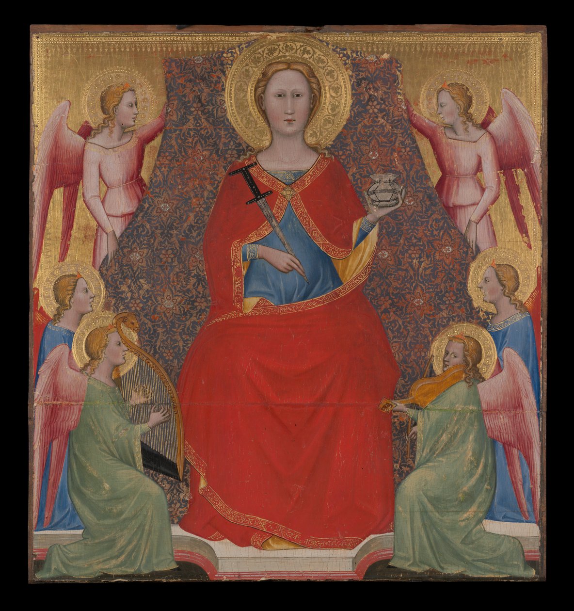Św. Łucja na tronie autorstwa Giovanni di Bartolomeo Cristiani