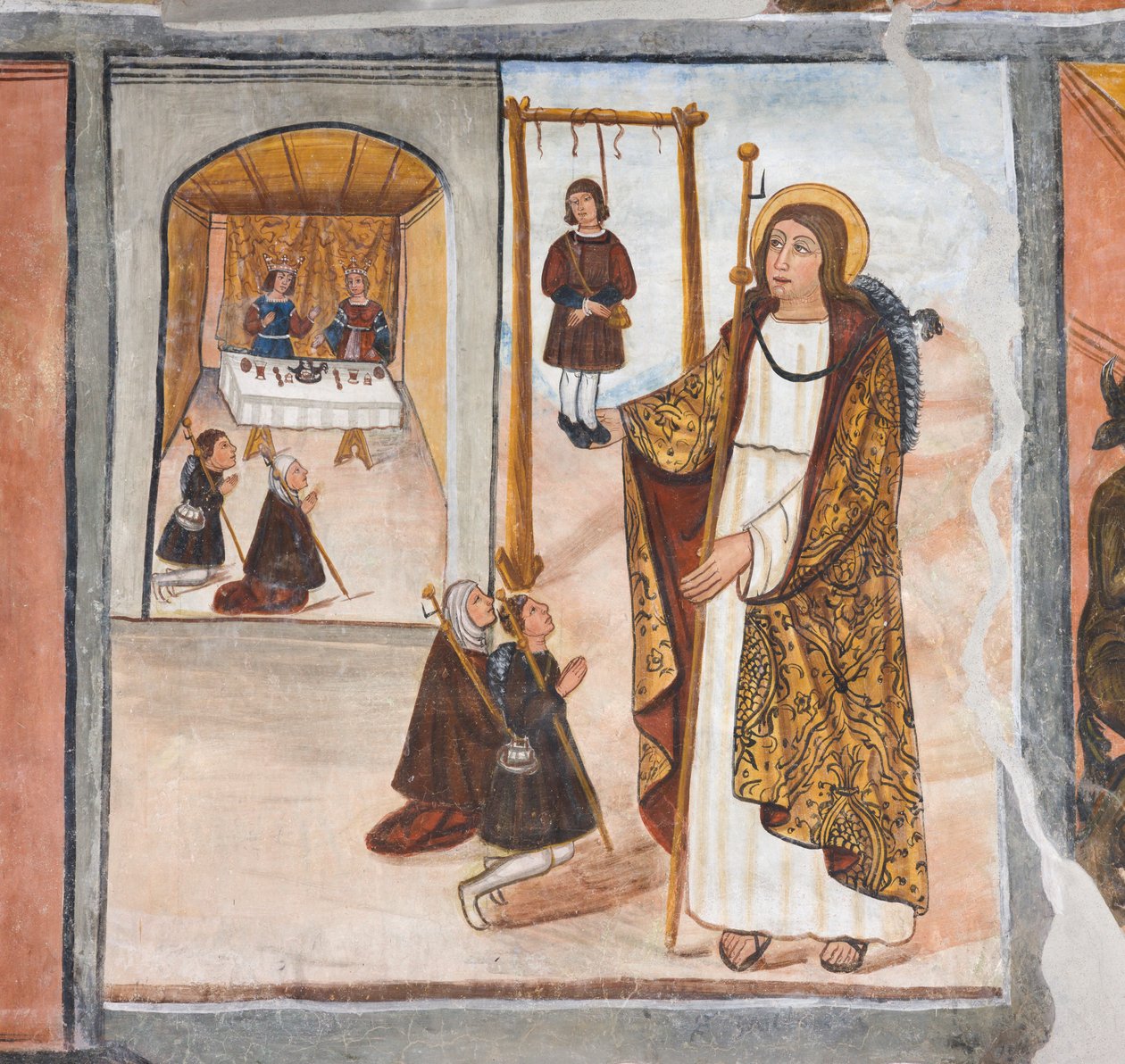 Cud świętego Jakuba w Santo Domingo de la Calzada autorstwa Giovanni di Cherasco Botoneri