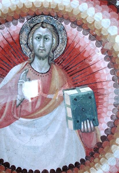 Błogosławieństwo Chrystusa (fresk) autorstwa Giovanni di Corraduccio