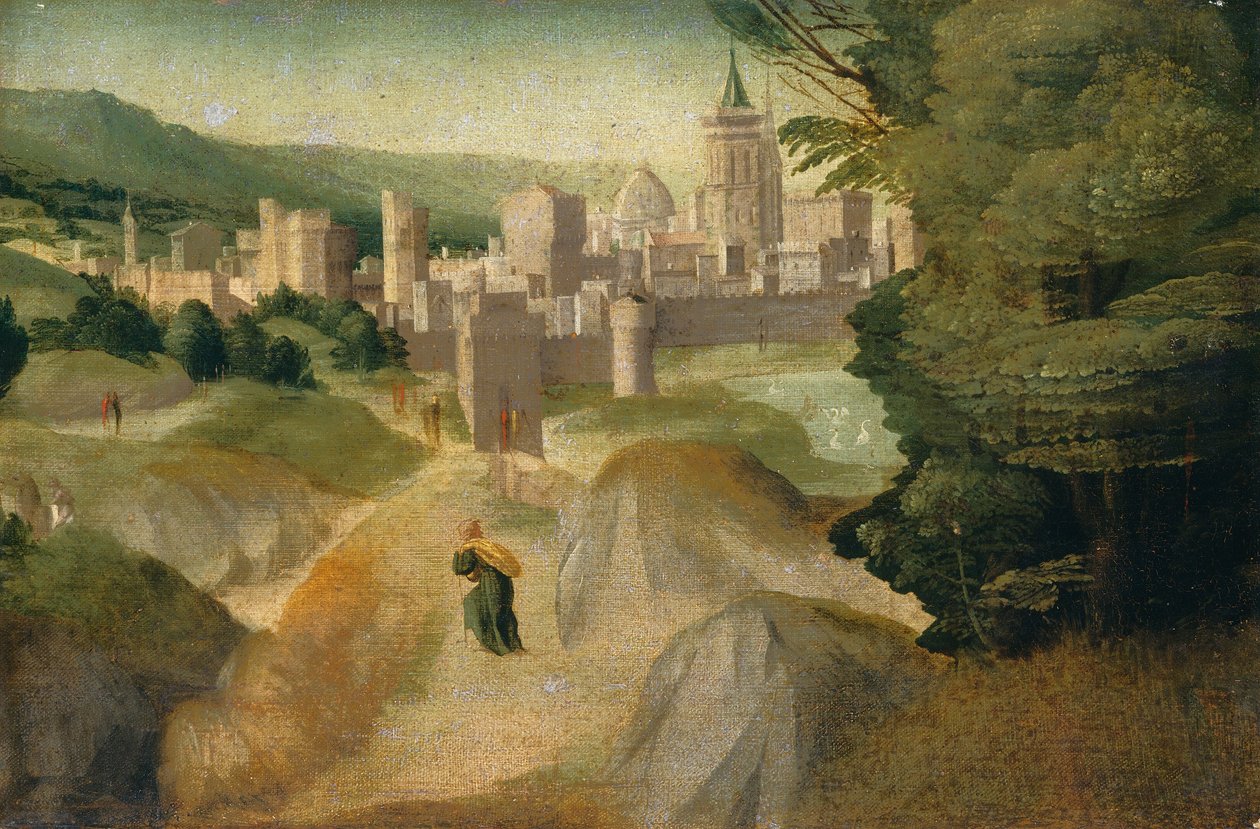 Sceny z legendy, prawdopodobnie ok. 15151520. autorstwa Giovanni di Lorenzo Larciani