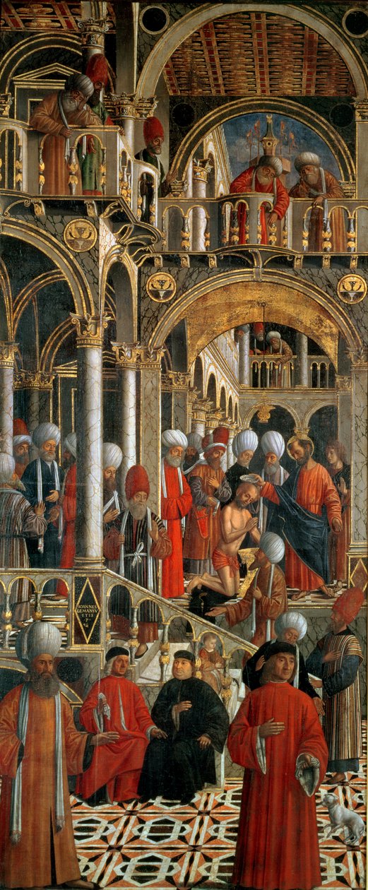 Chrzest św. Anianusa przez św. Marka, ok. 1524 autorstwa Giovanni di Niccolo Mansueti