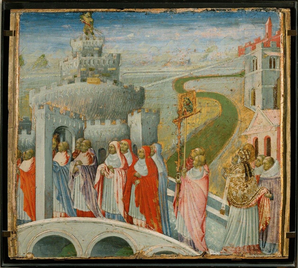 La procession de Saint Gregoire au Chateau Saint-Ange - Procesja świętego Grzegorza w Castel Sant