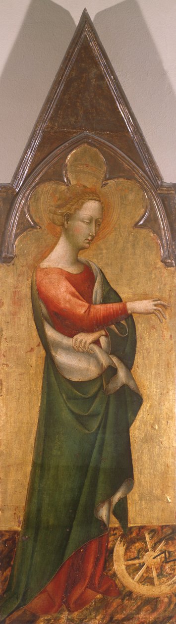 Poliptyk ze św. Katarzyna z Aleksandrii autorstwa Giovanniego di Paolo (ok. 1403-1482), fragment autorstwa Giovanni di Paolo