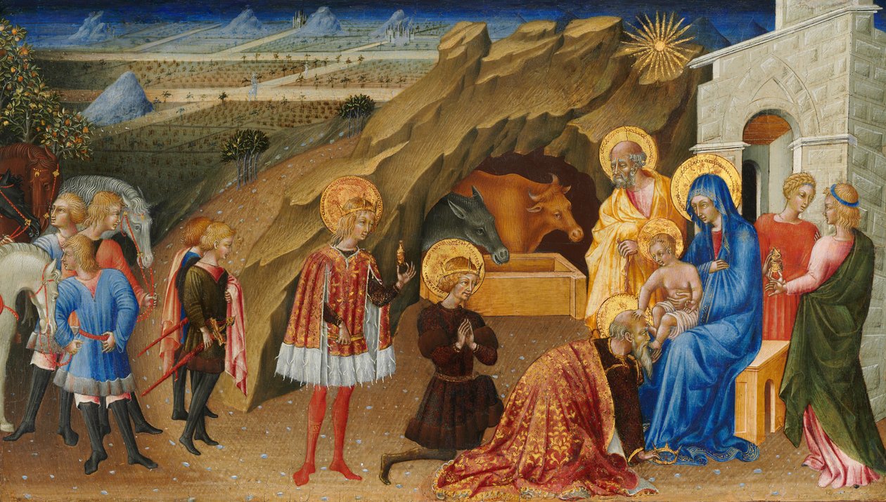 Adoracja Trzech Króli, c. 1450. autorstwa Giovanni di Paolo
