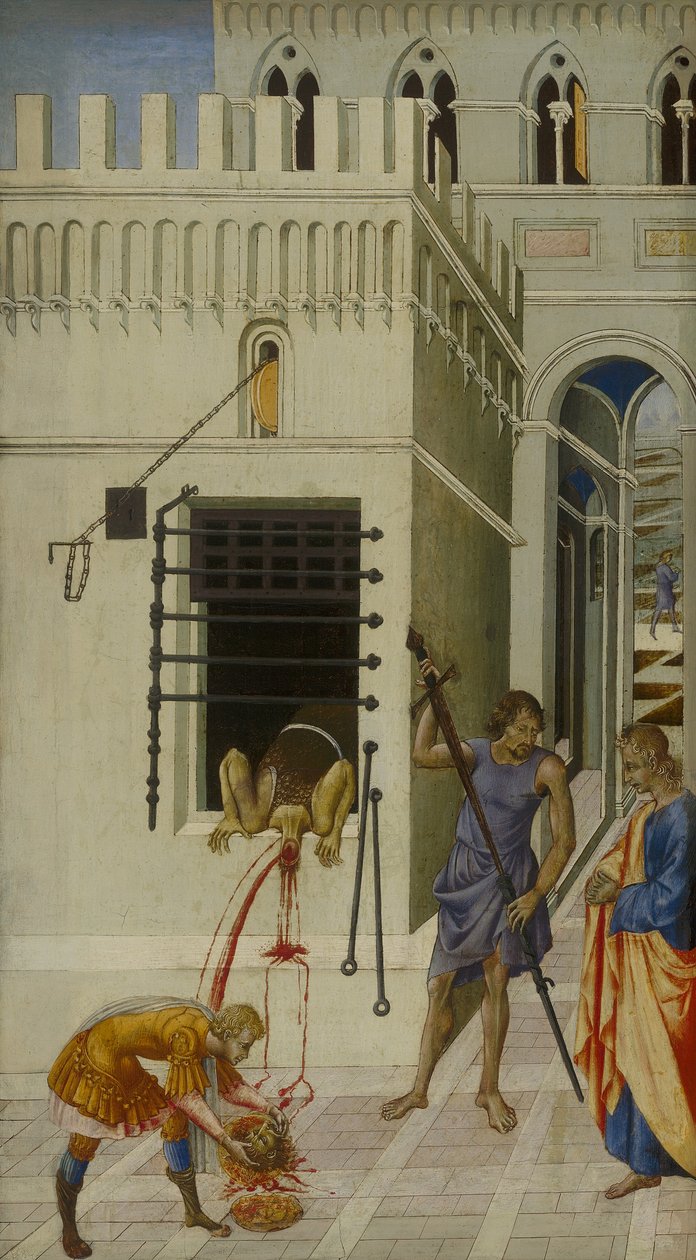 Ścięcie św. Jana Chrzciciela autorstwa Giovanni di Paolo