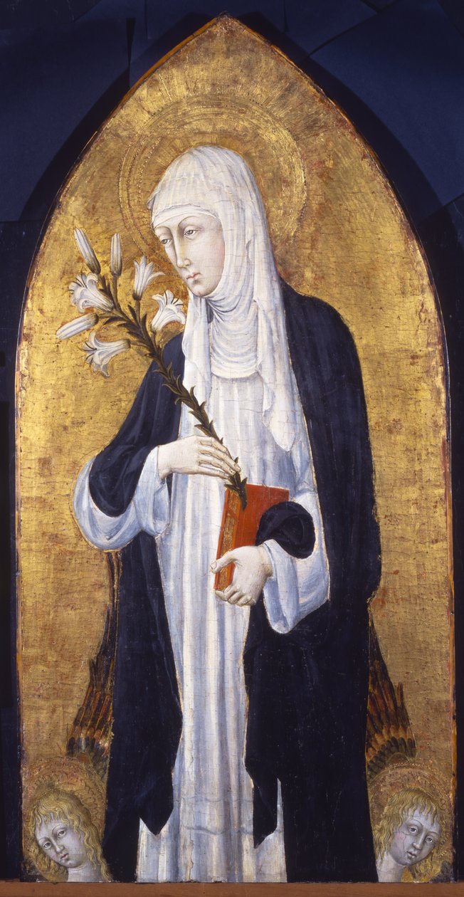 Święta Katarzyna ze Sieny (1347-80), ok. 1462 (tempera na desce) autorstwa Giovanni di Paolo di Grazia