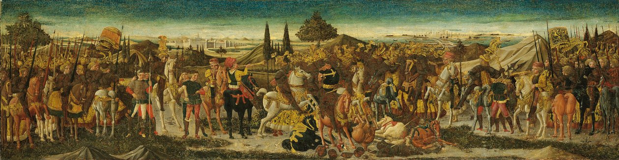 Scena batalistyczna, od frontu kasetonu autorstwa Giovanni di Ser Giovanni Scheggia