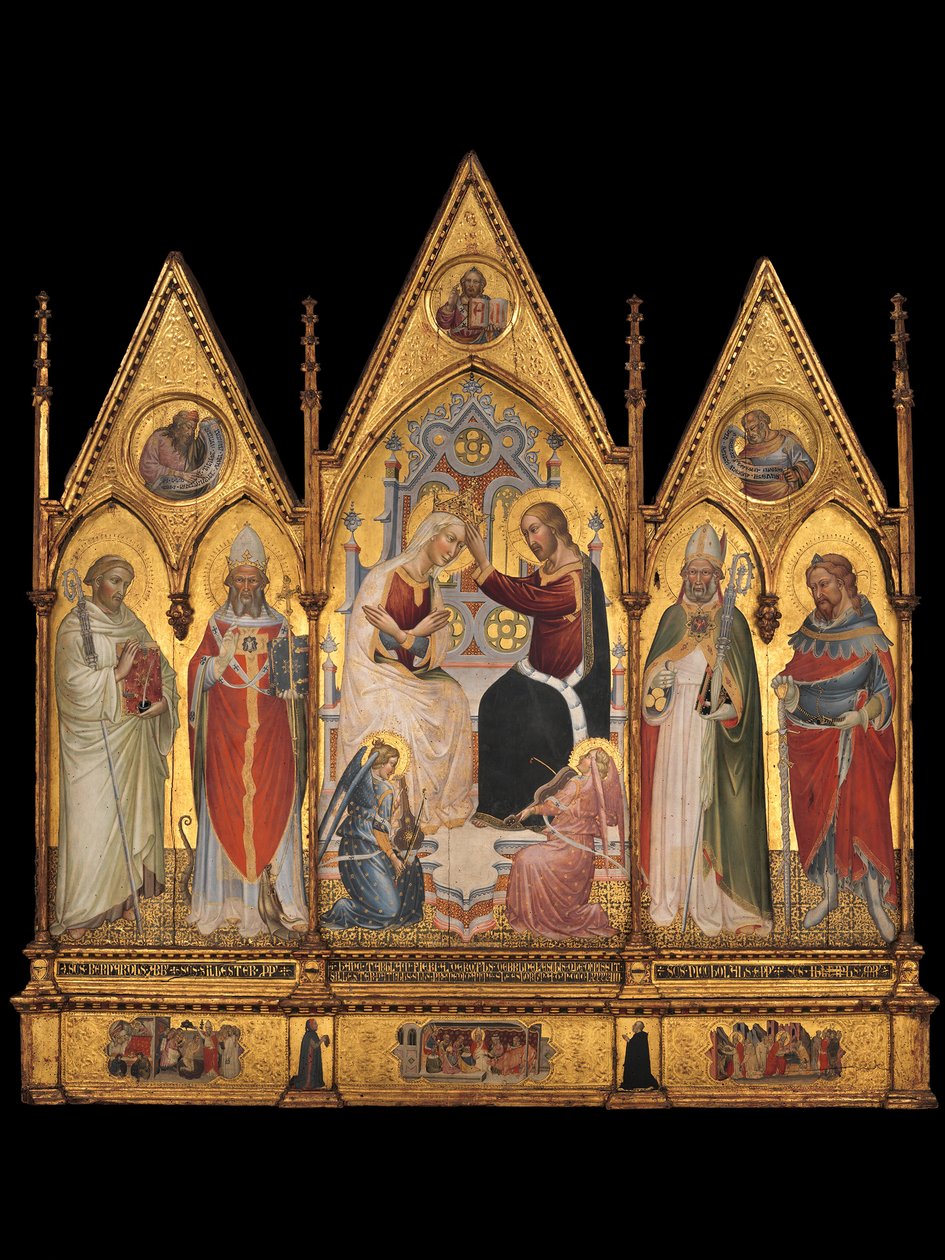 Koronacja Dziewicy i Świętych, 1394. autorstwa Giovanni di Tano Fei