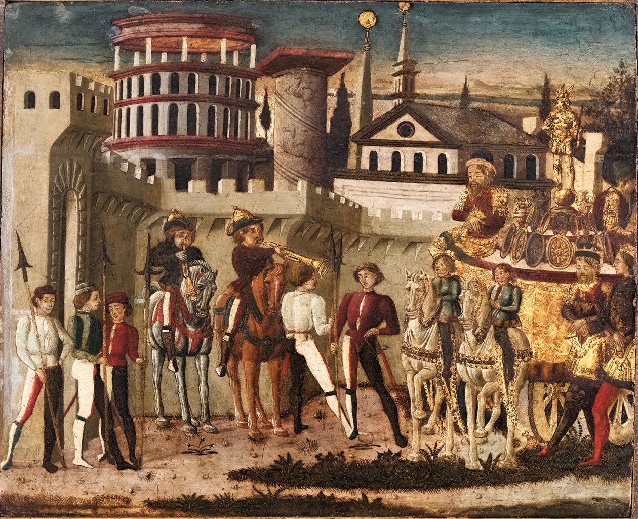 Staromodna scena triumfu autorstwa Giovanni Di Ser Giovanni Guidi