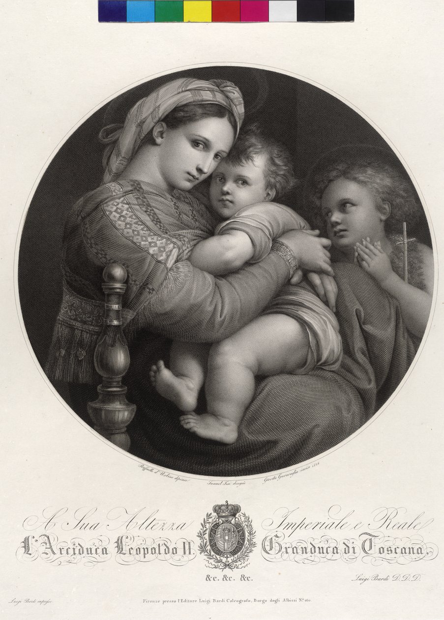 Maryja z dzieciątkiem - Madonna della Sedia autorstwa Giovita Garavaglia