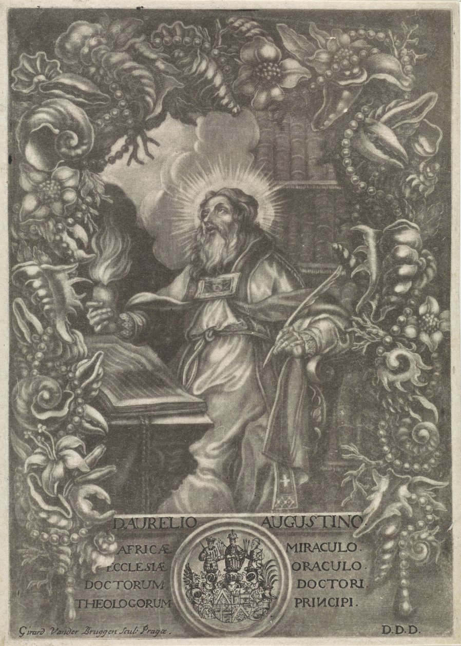 Portret van H. Augustinusa autorstwa Girard van der Bruggen