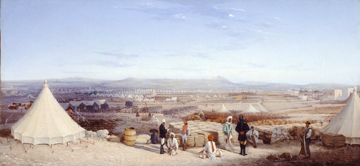 Obóz Kawalerii Indyjskiej, Malta, 1878 autorstwa Girolamo Gianni