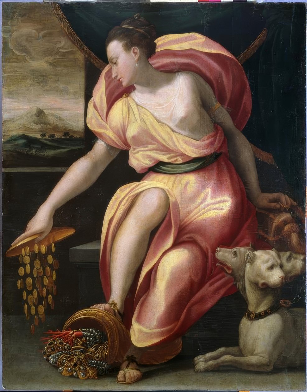 Alegoria bogactwa autorstwa Girolamo Macchietti