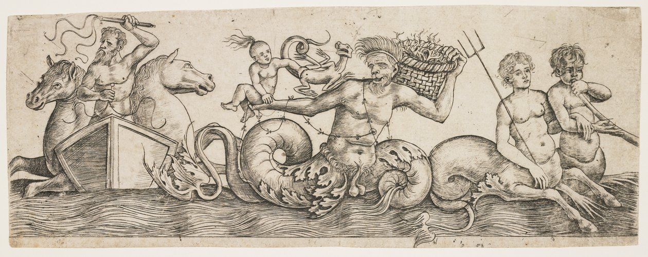 Fryz z Neptunem i Trytonami, ok. 1900 r. 1517 autorstwa Girolamo Mocetto