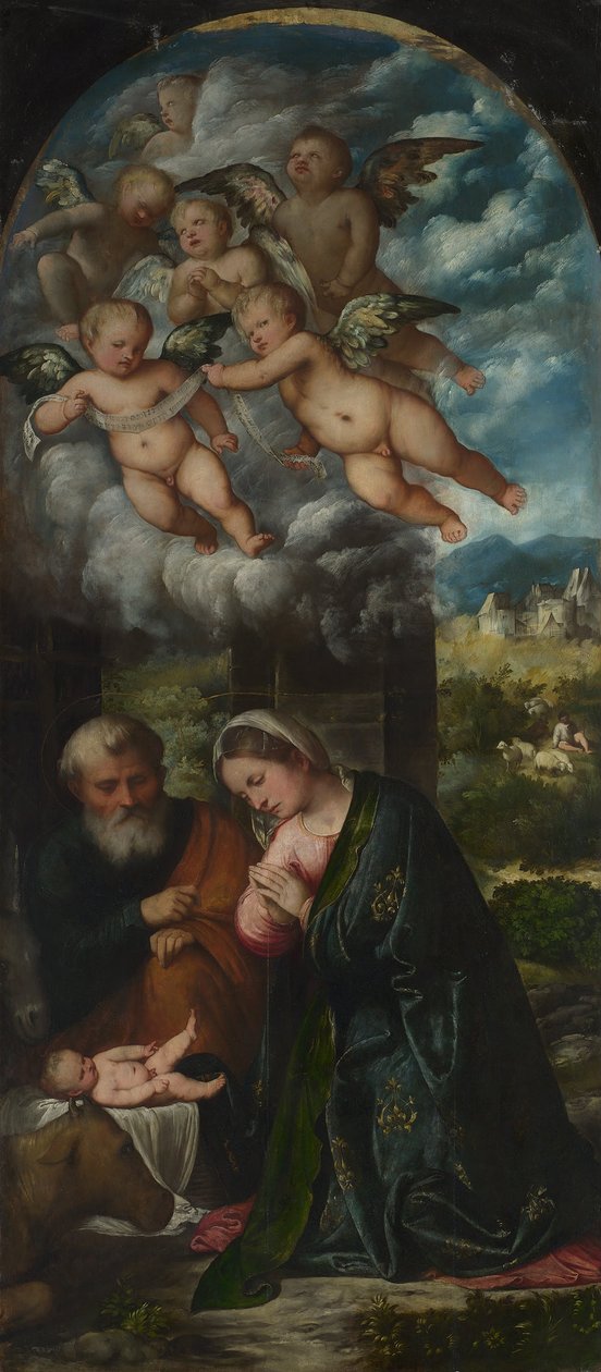 Narodzenie Chrystusa autorstwa Girolamo Romanino