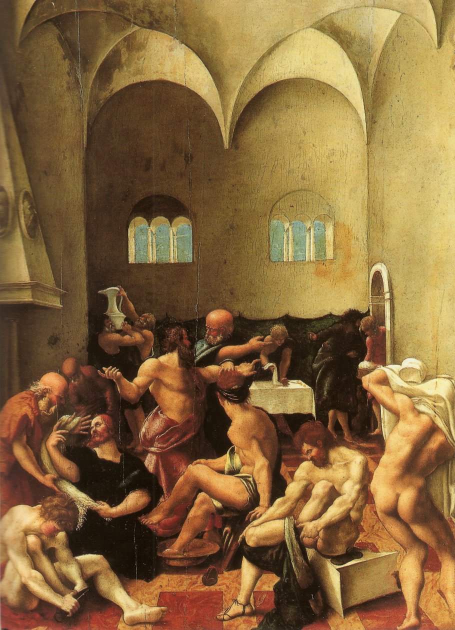 Mycie stóp autorstwa Girolamo del Pacchia