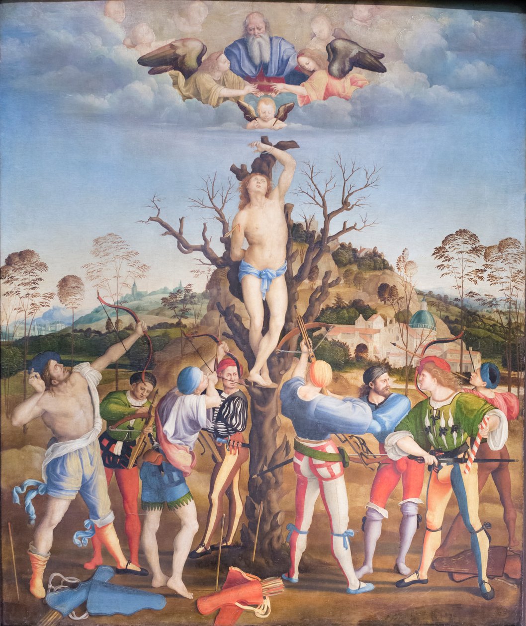 Męczeństwo św. Sebastiana autorstwa Girolamo Genga