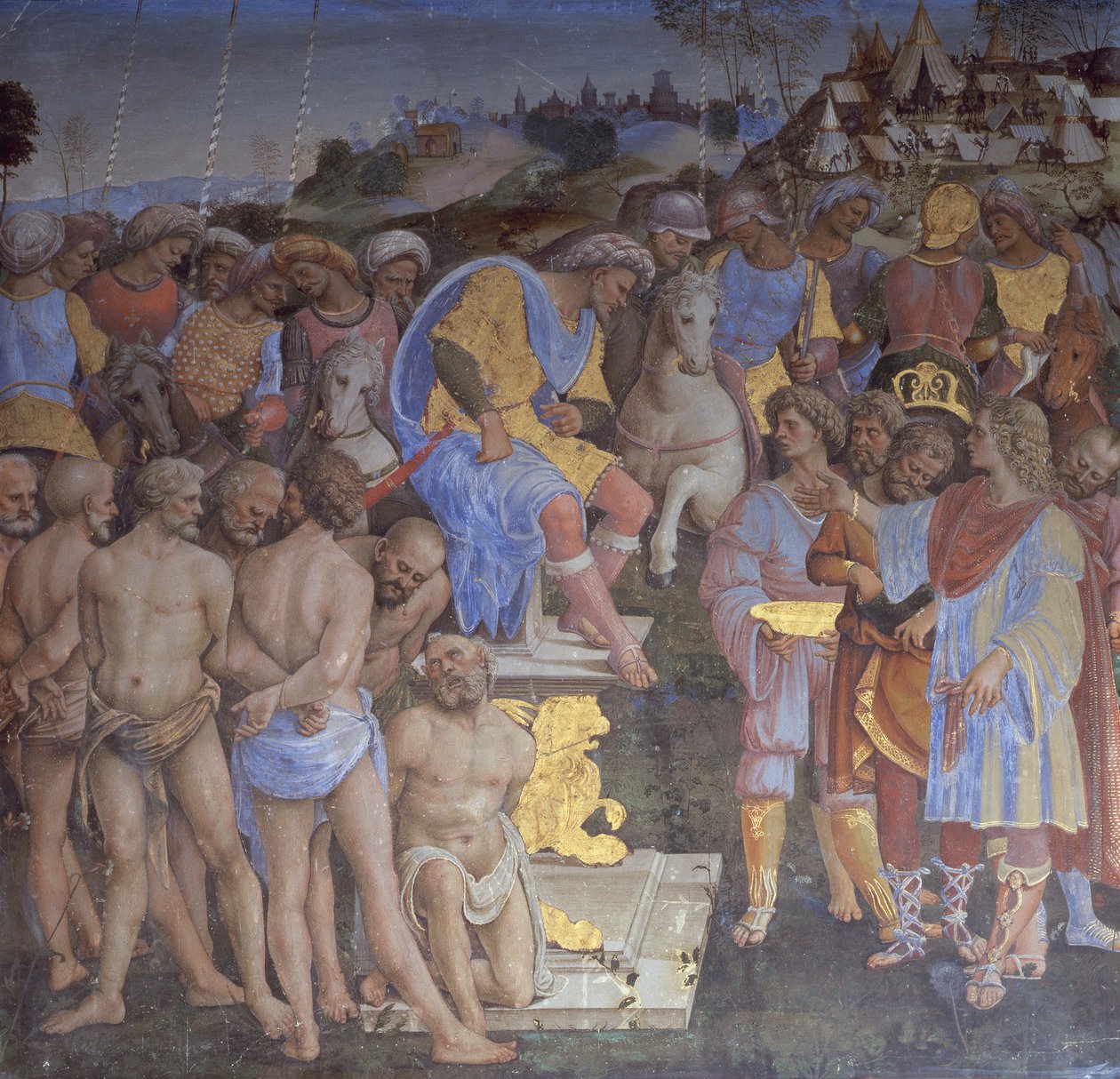 Odkupienie więźniów (fresk) autorstwa Girolamo Genga