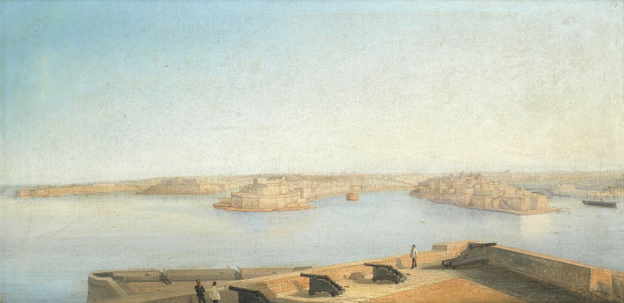 Girolamo Gianni, Trzy miasta i wielki port, Malta autorstwa Girolamo Gianni