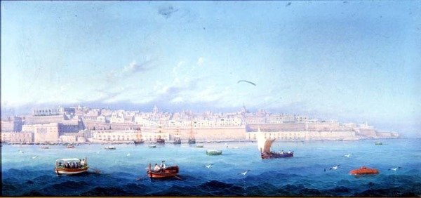 Wielki Port, Valletta, Malta autorstwa Girolamo Gianni
