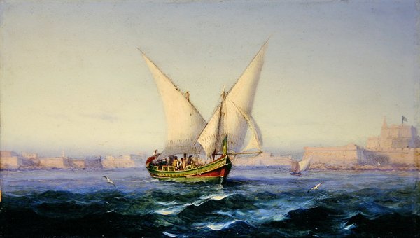 Poza portem w Valletcie autorstwa Girolamo Gianni