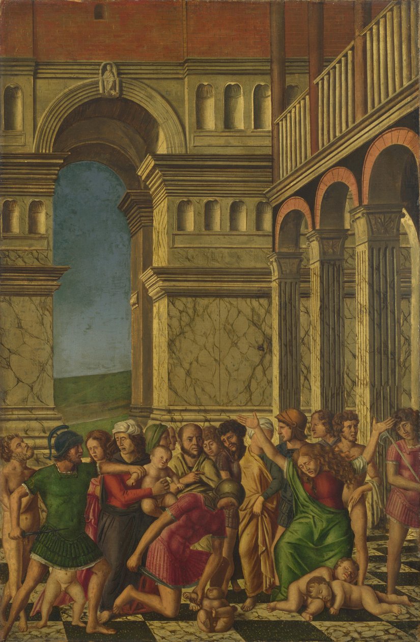 Rzeź Niewiniątek, ok. 1510-1520 autorstwa Girolamo Mocetto