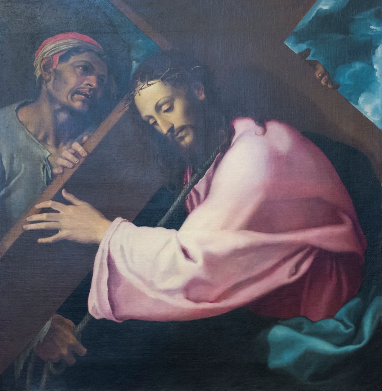 Chrystus dźwigający krzyż autorstwa Girolamo Muziano