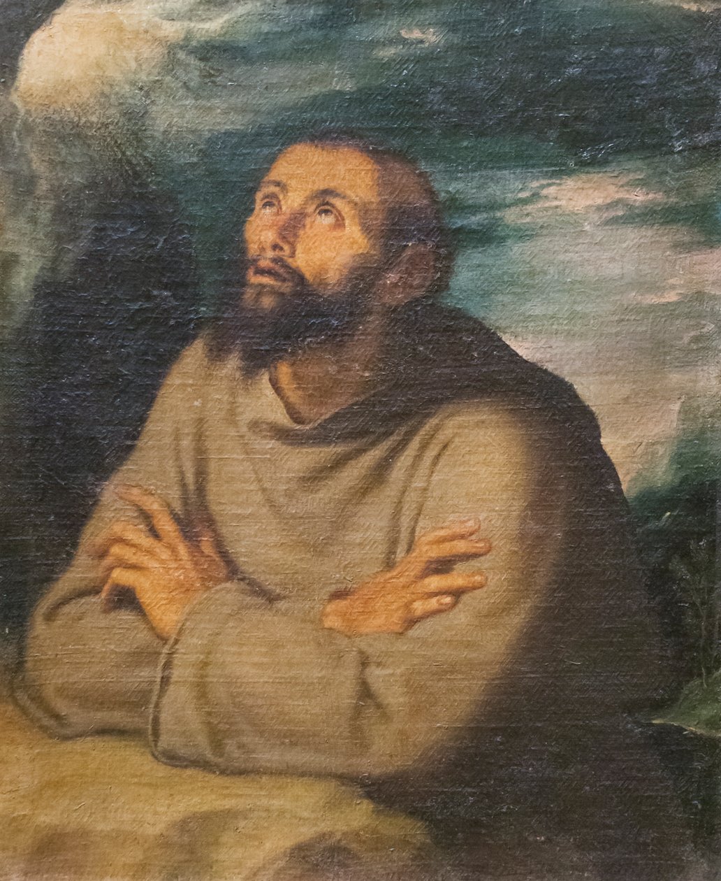 Święty Franciszek z Asyżu (olej na płótnie) autorstwa Girolamo Muziano