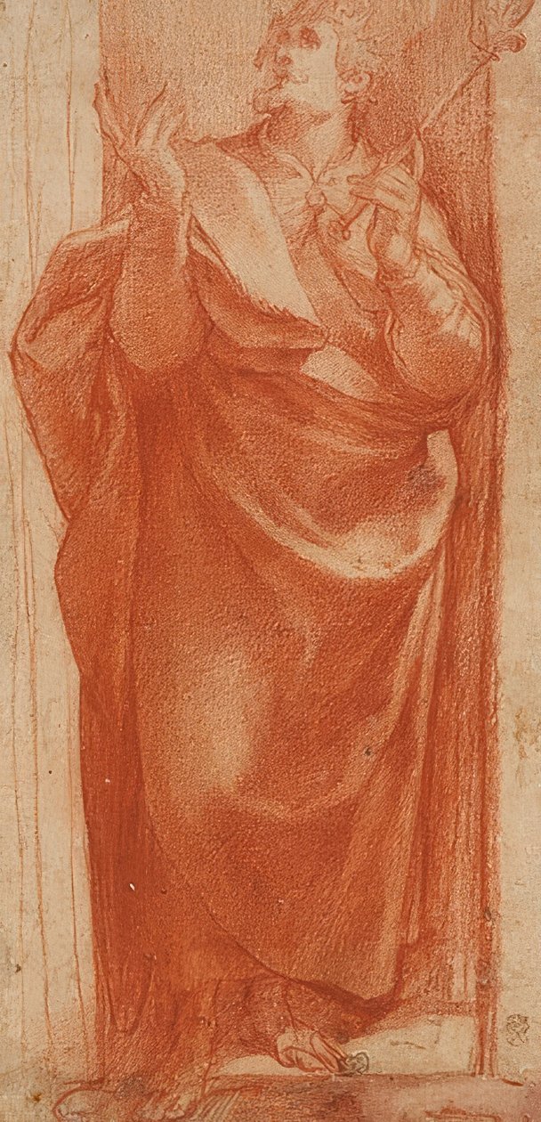 Stojący święty król. Około 1570/80 (?) autorstwa Girolamo Muziano