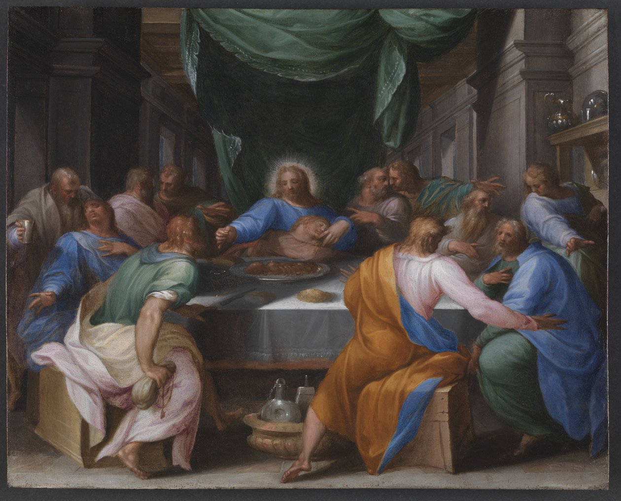 Ostatnia Wieczerza autorstwa Girolamo Muziano